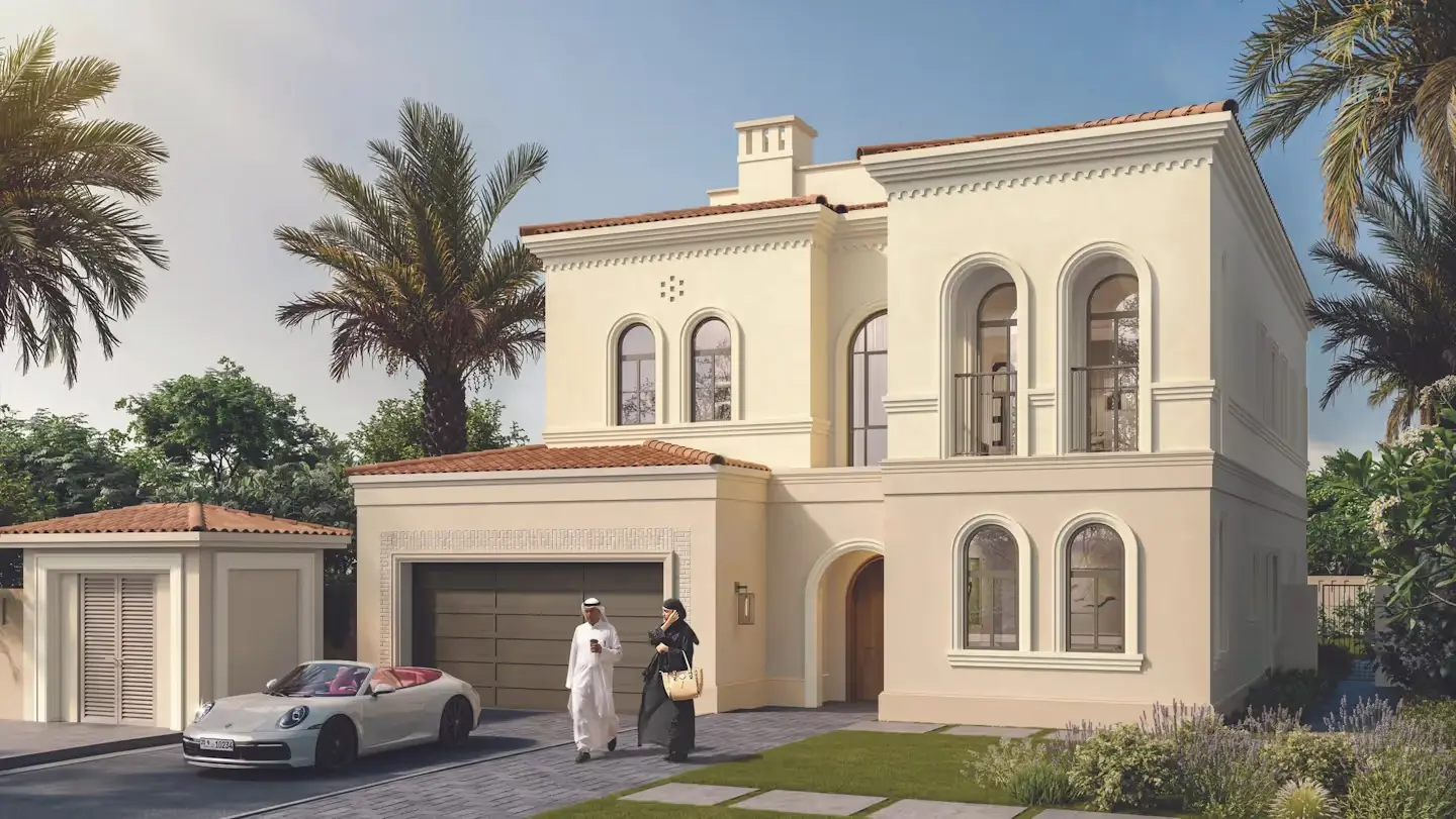 Mediterranean-style luxury villas in Bloom Living Almeria in Zayed City Abu Dhabi