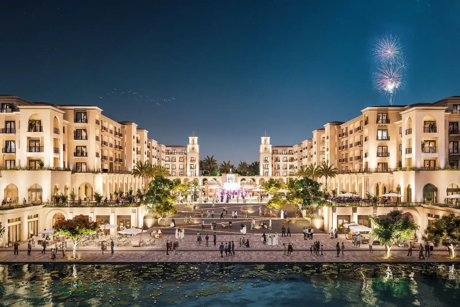Mediterranean-style townhouses and villas in Bloom Living Seville in Zayed City Abu Dhabi