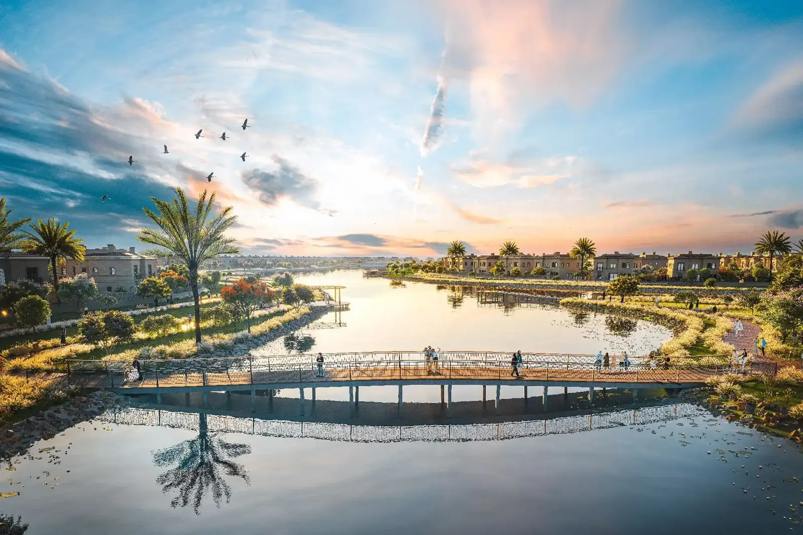 Mediterranean-style townhouses and villas in Bloom Living Seville in Zayed City Abu Dhabi