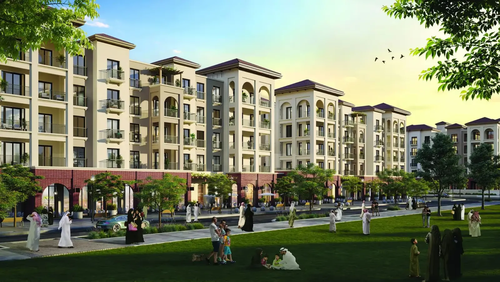 Mediterranean-style modern apartments in Bloom Living Granada in Zayed City Abu Dhabi
