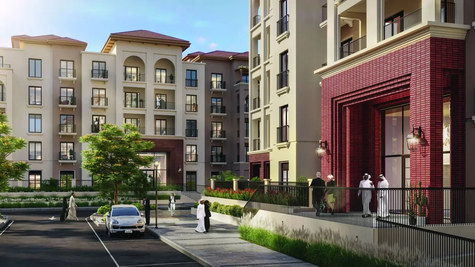 Mediterranean-style modern apartments in Bloom Living Granada in Zayed City Abu Dhabi
