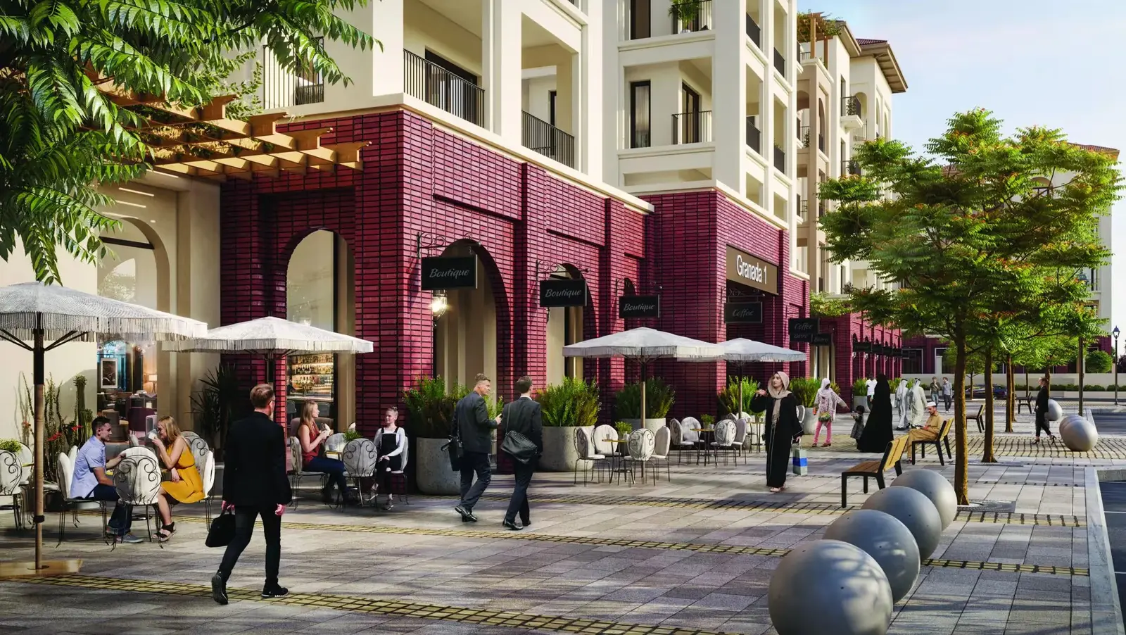 Mediterranean-style modern apartments in Bloom Living Granada in Zayed City Abu Dhabi