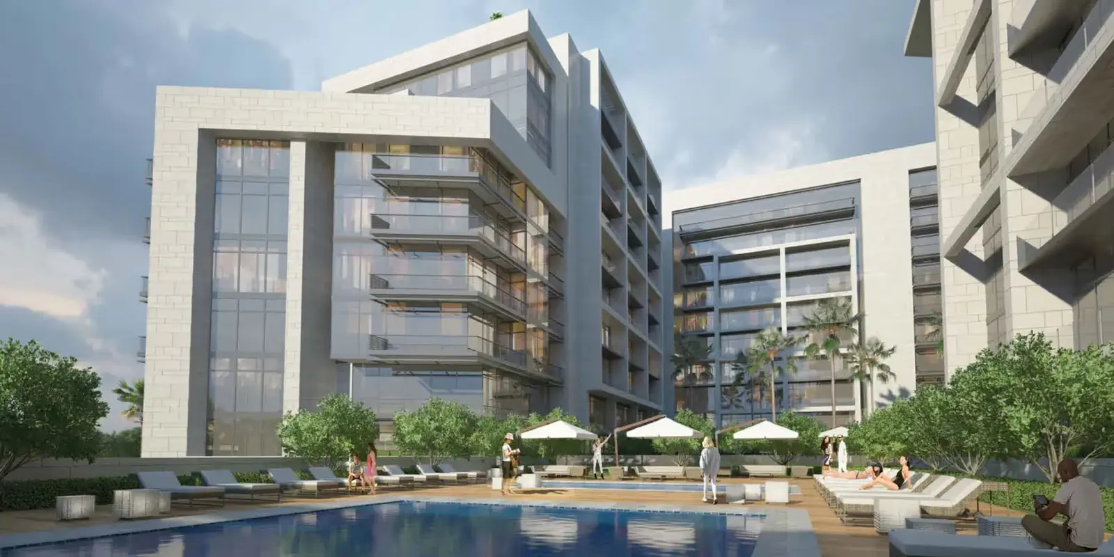 Modern apartments in Soho Square on Saadiyat Island Abu Dhabi