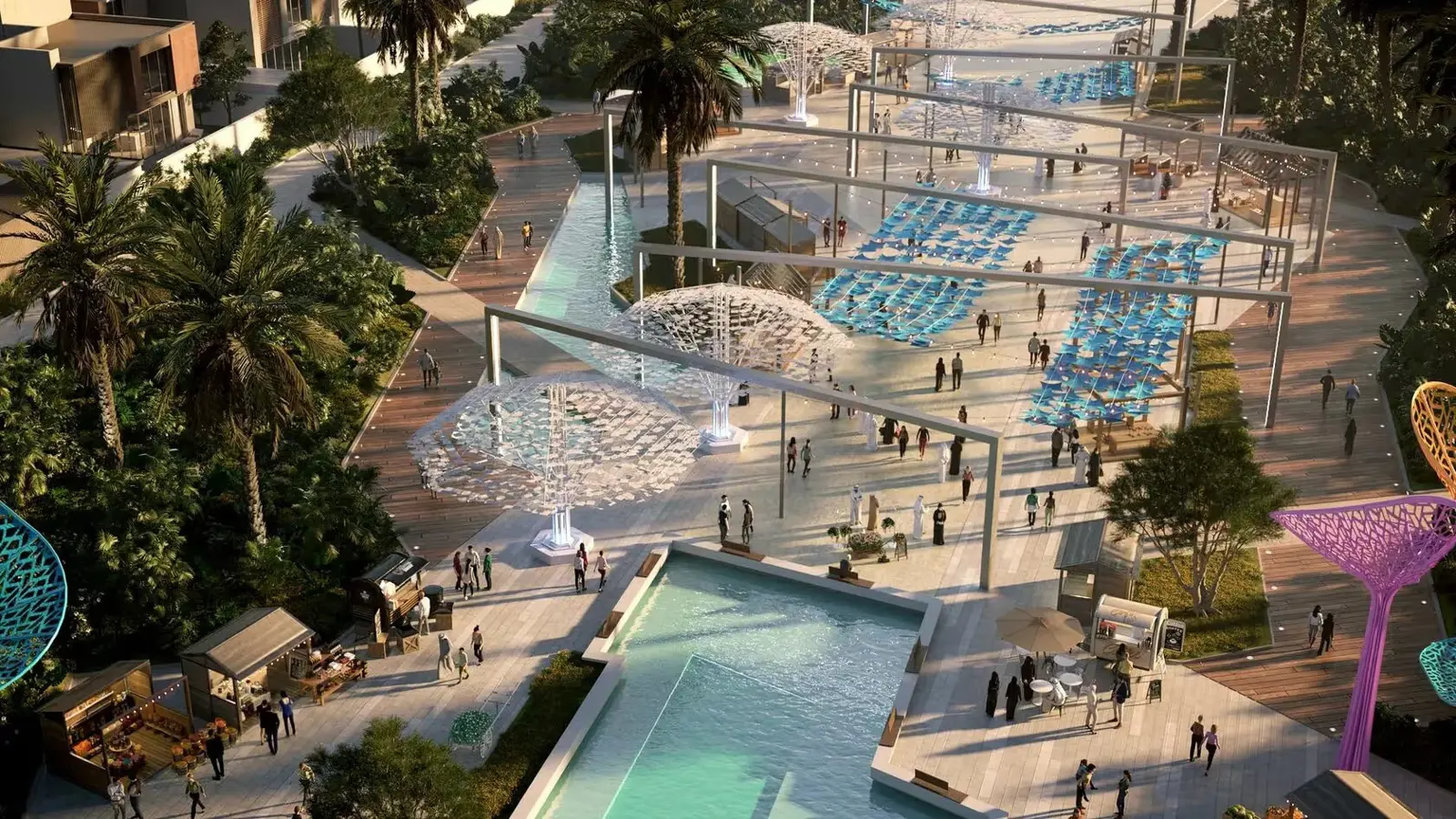 Luxury villas surrounded by nature in Saadiyat Lagoons on Saadiyat Island