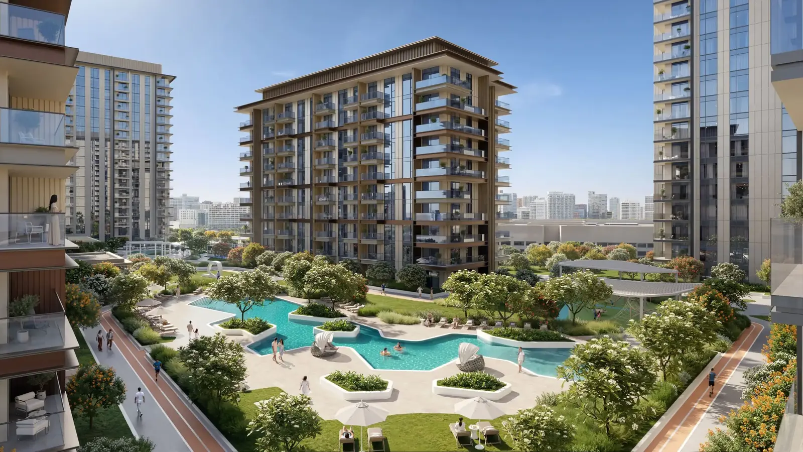 Modern villas and townhouses in Tara Park community in Abu Dhabi