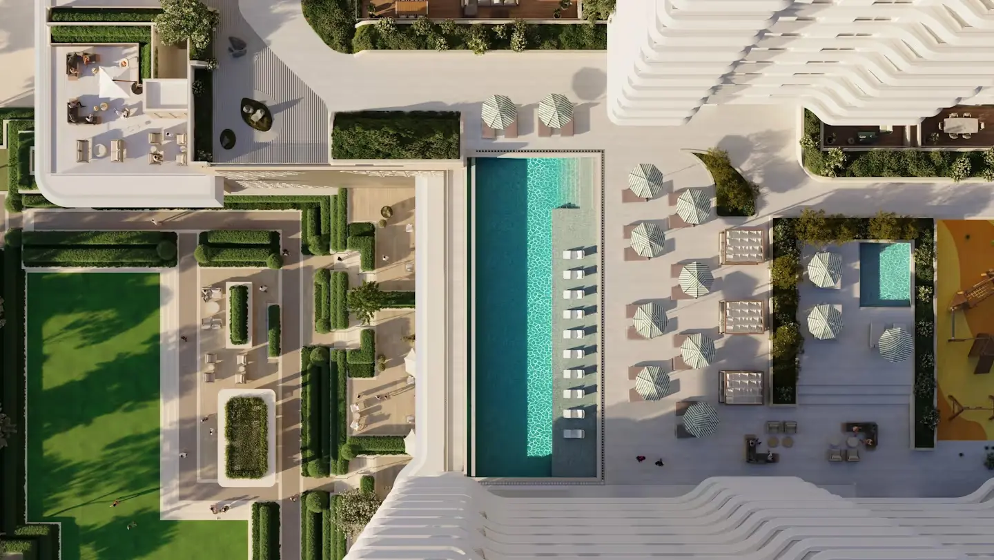 Modern waterfront apartments in Muheira in Abu Dhabi