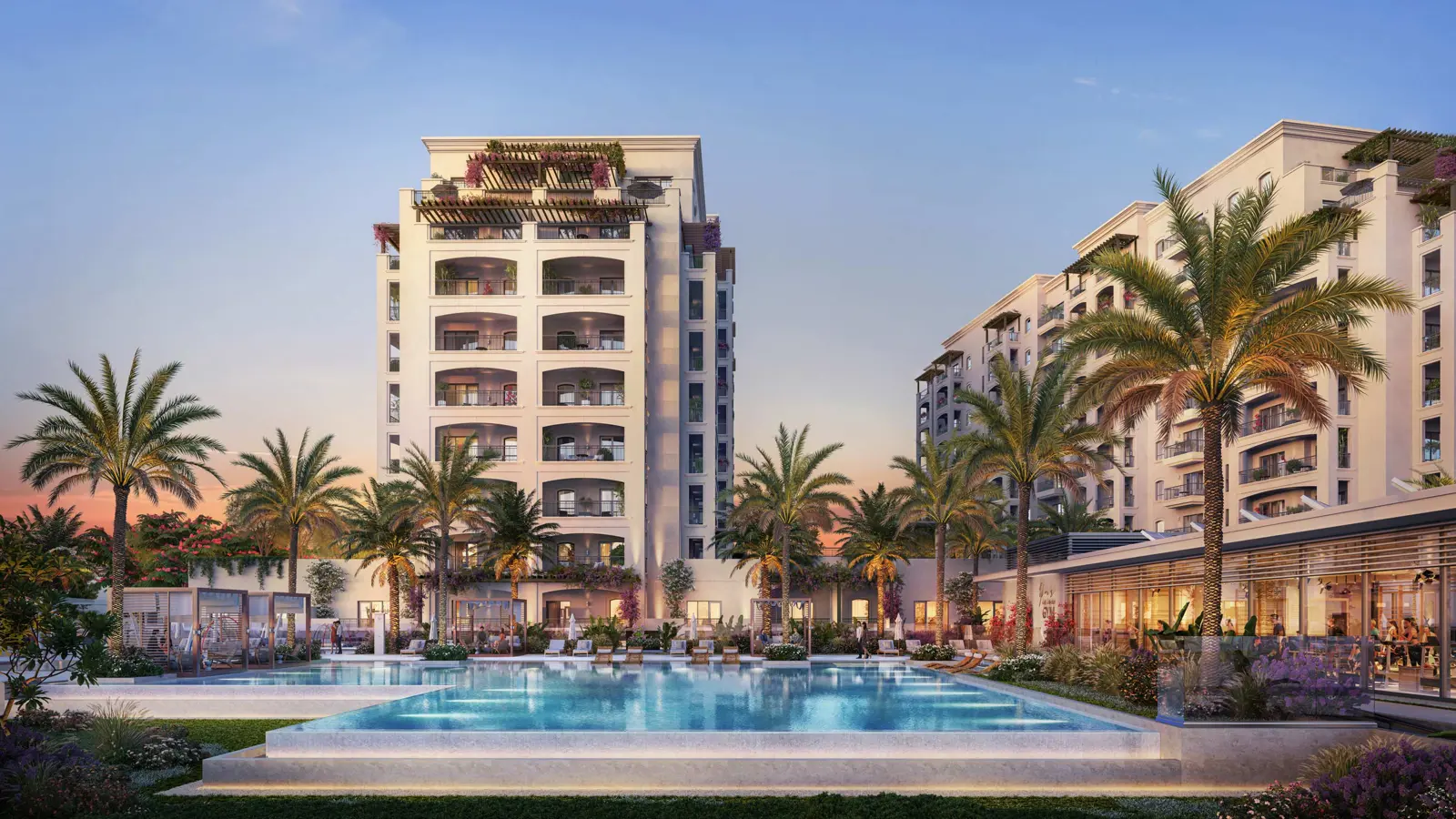 Modern apartments with golf course views in Yas Golf Collection on Yas Island
