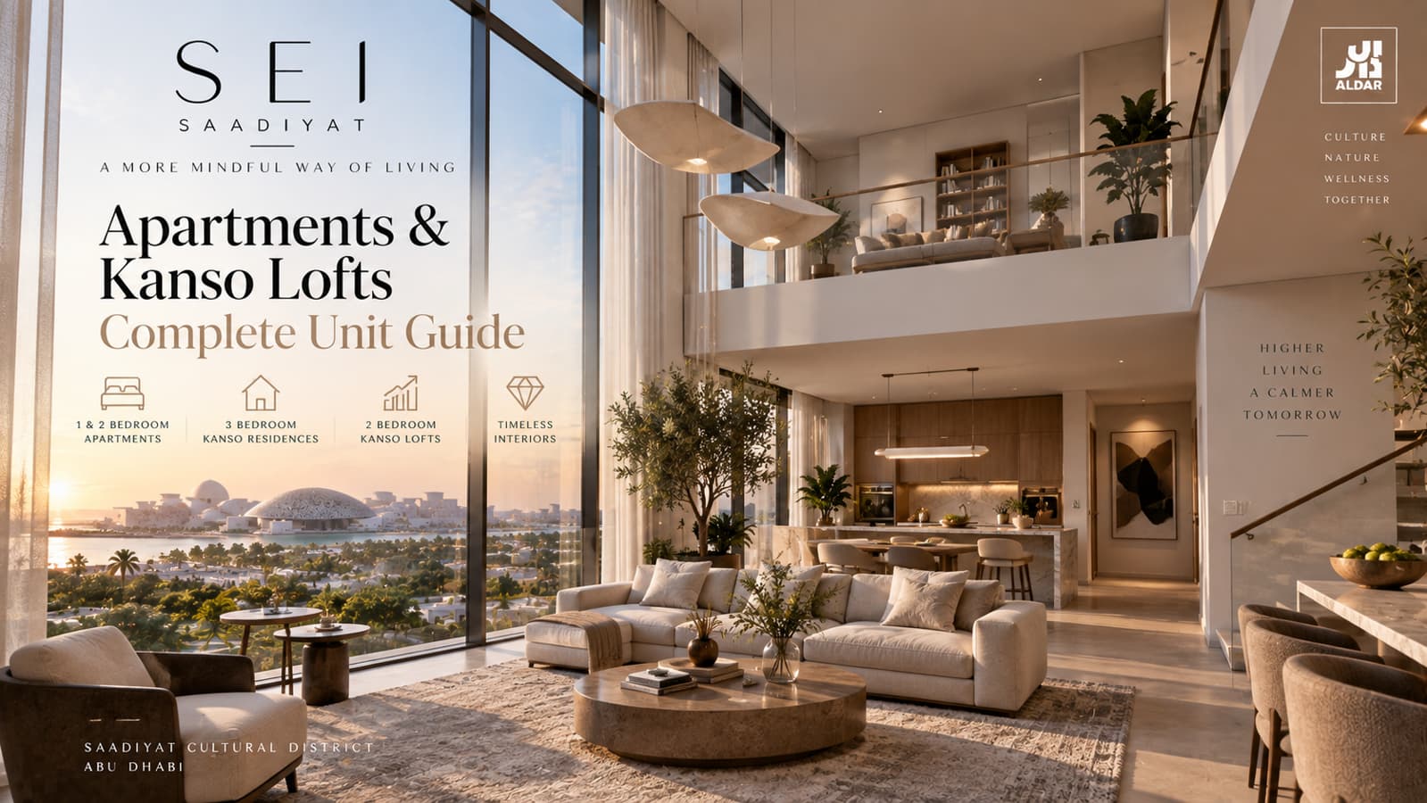 Sei Saadiyat Apartments & Kanso Lofts: Complete Unit Guide